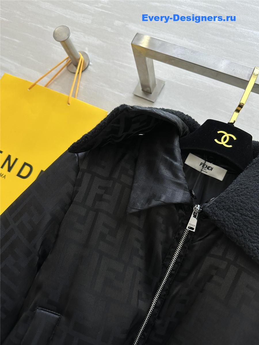 F**di quilted jacquard jacket
