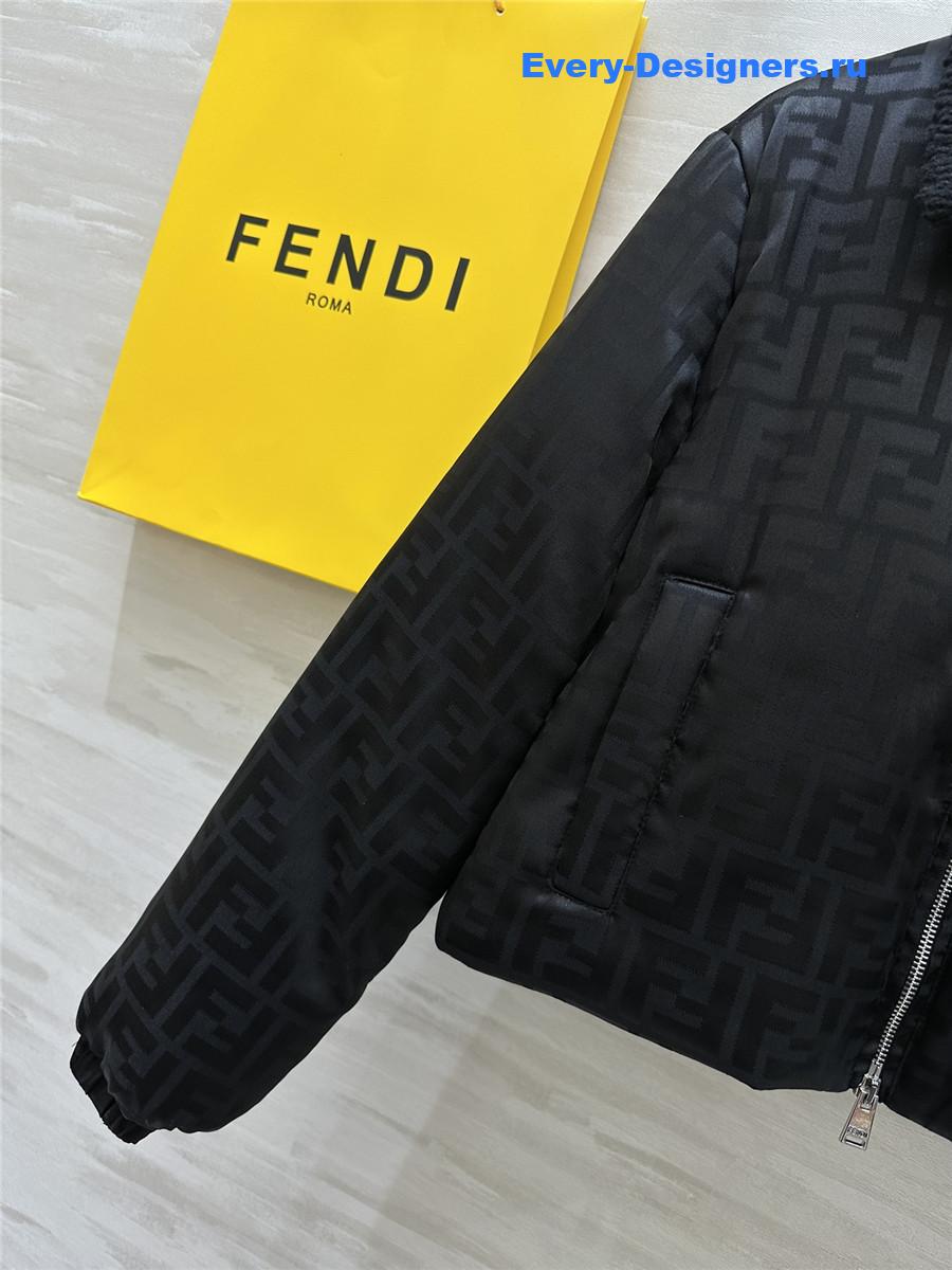 F**di quilted jacquard jacket