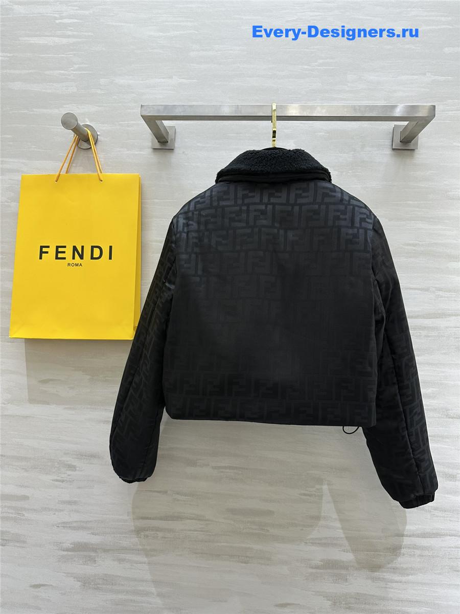 F**di quilted jacquard jacket