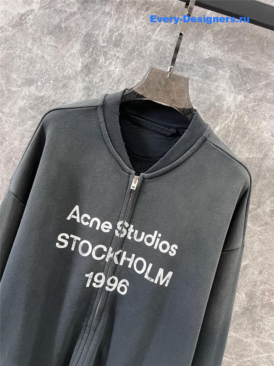 Acne studios vintage sweatshirt jacket