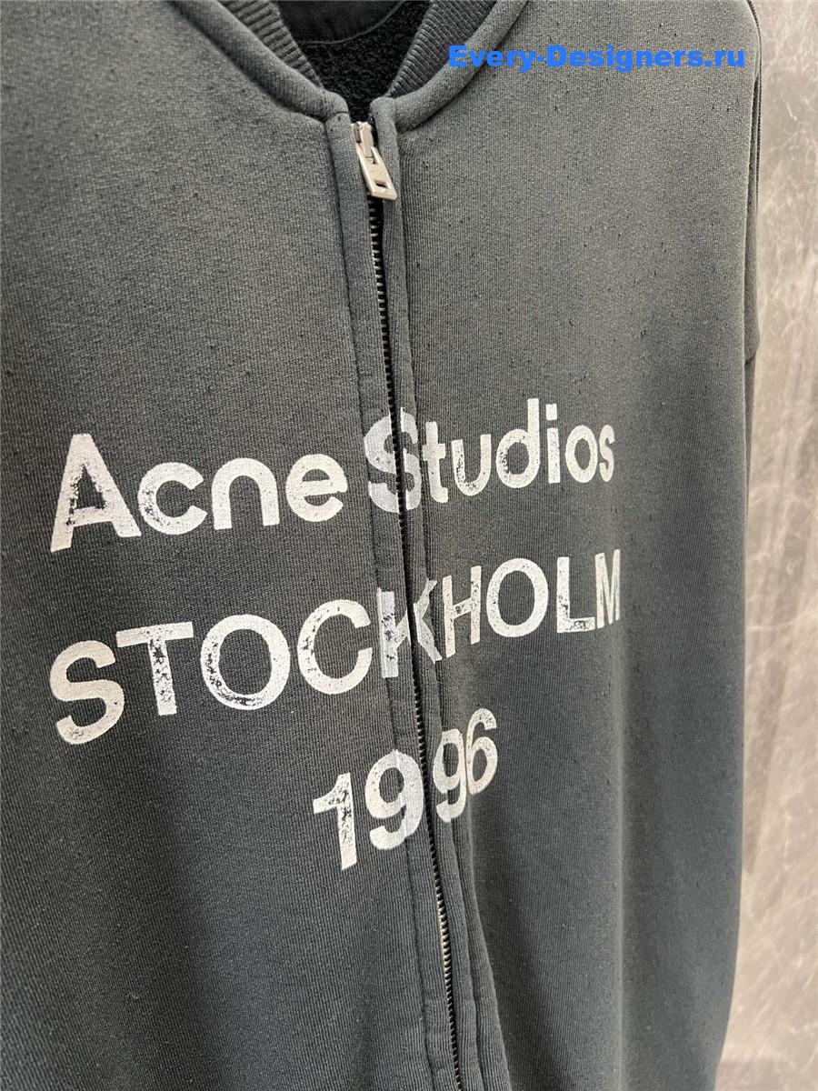 Acne studios vintage sweatshirt jacket