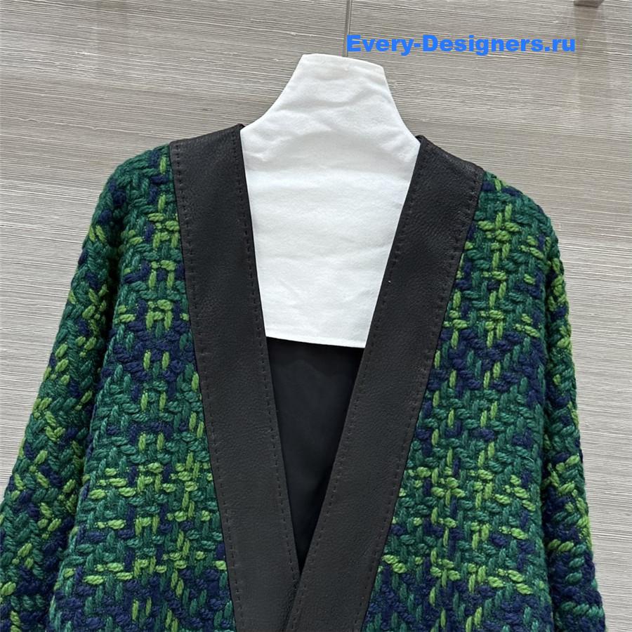 Ch**el denim jacket with lace-up