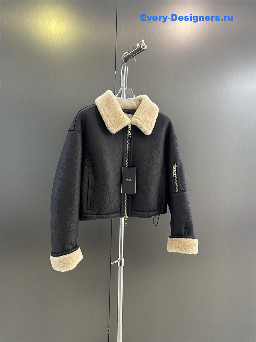 F**di crocodile fur short coat