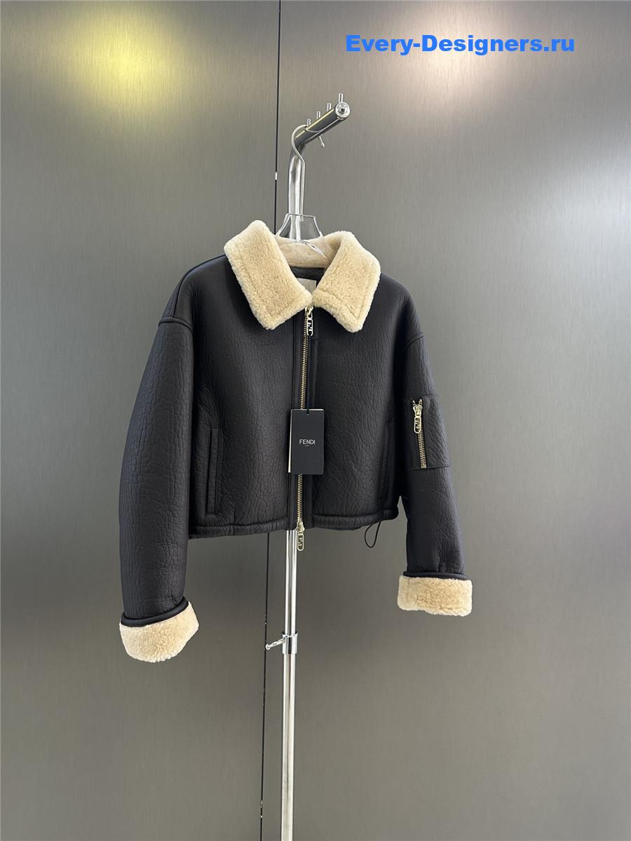 F**di crocodile fur short coat