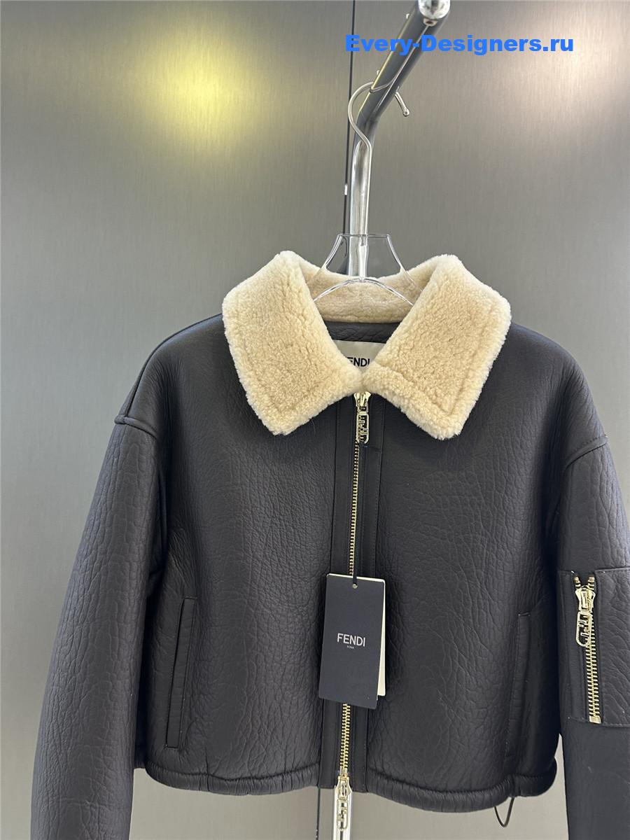 F**di crocodile fur short coat
