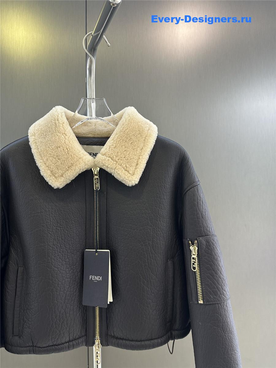 F**di crocodile fur short coat