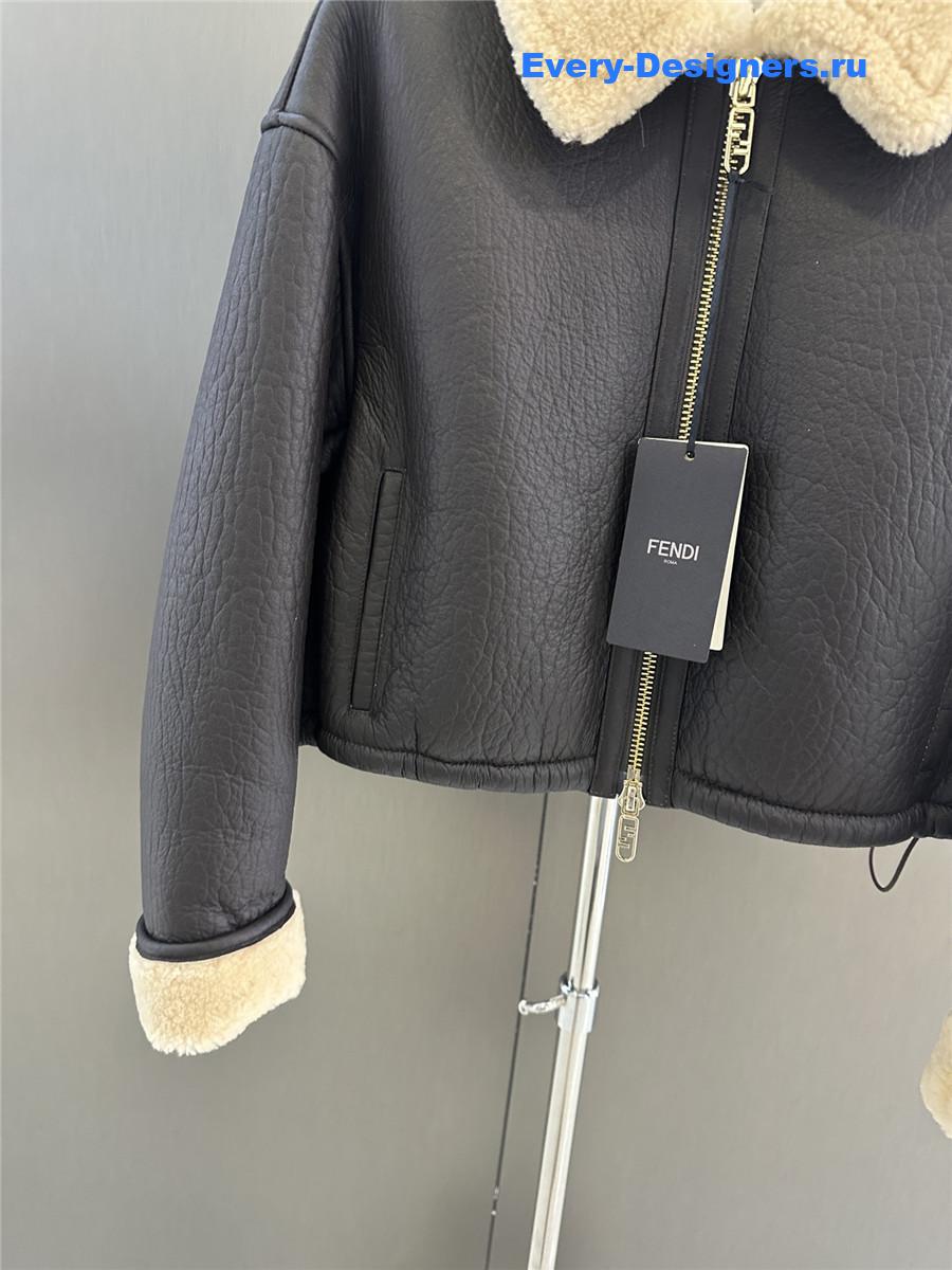 F**di crocodile fur short coat