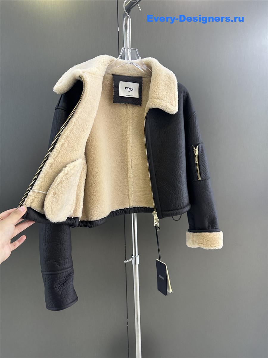 F**di crocodile fur short coat