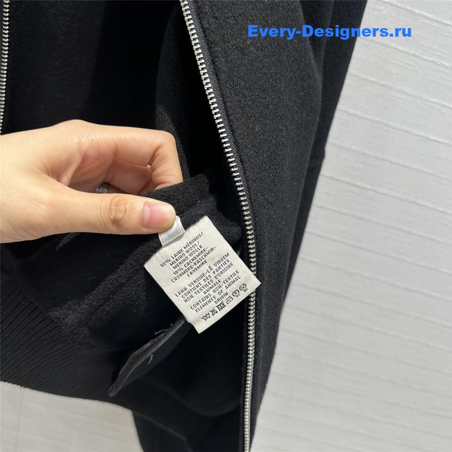 H**me5 cashmere and leather jacket