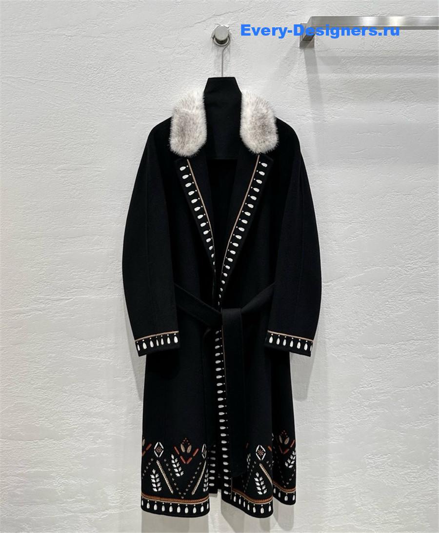 H**me5 long cashmere coat