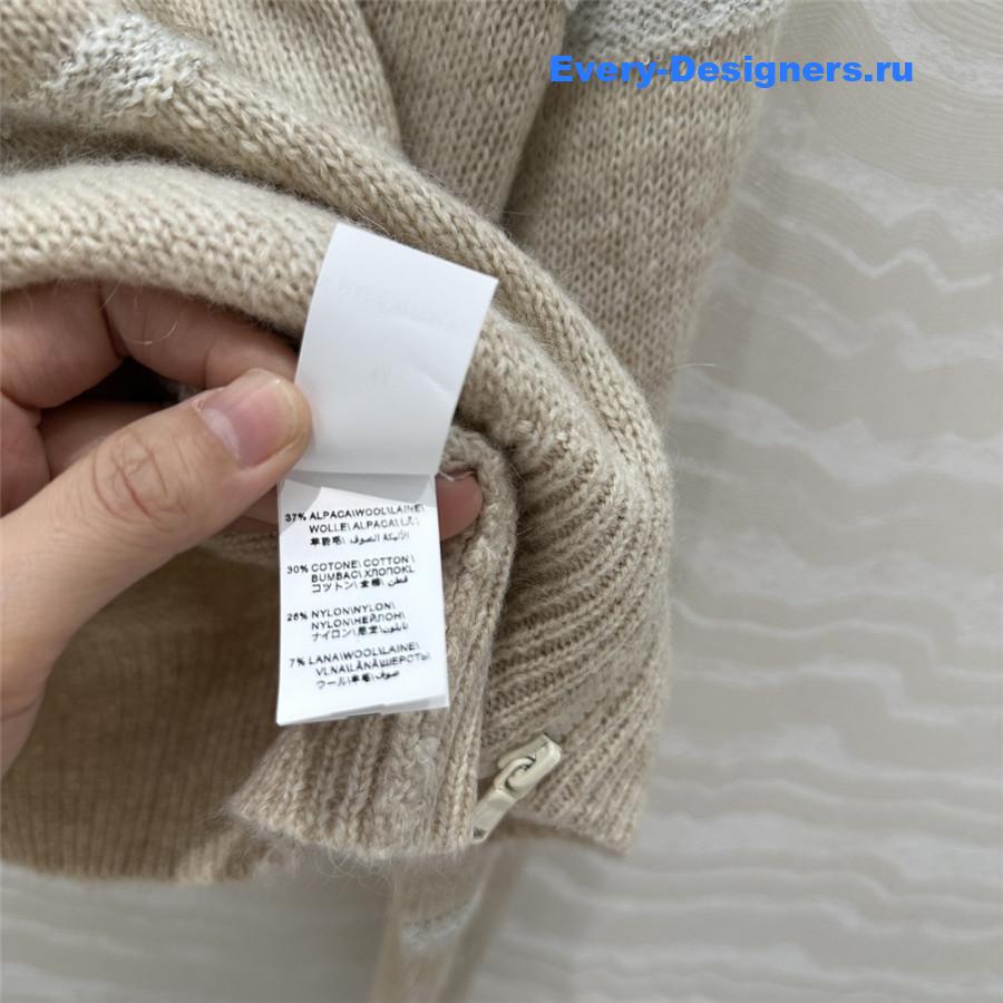 BC Beige Zip-Up Alpaca Cardigan
