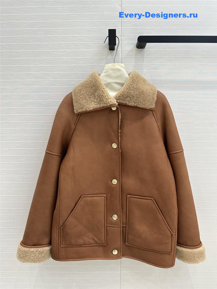 Ch**el shearling jacket