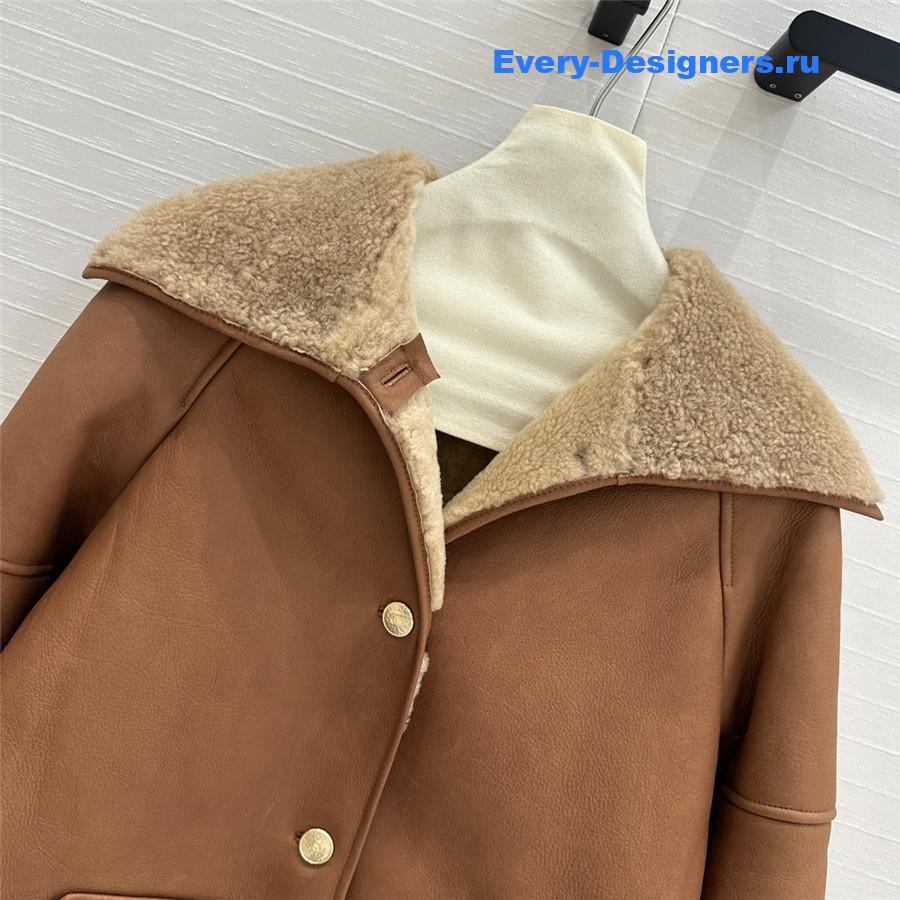 Ch**el shearling jacket