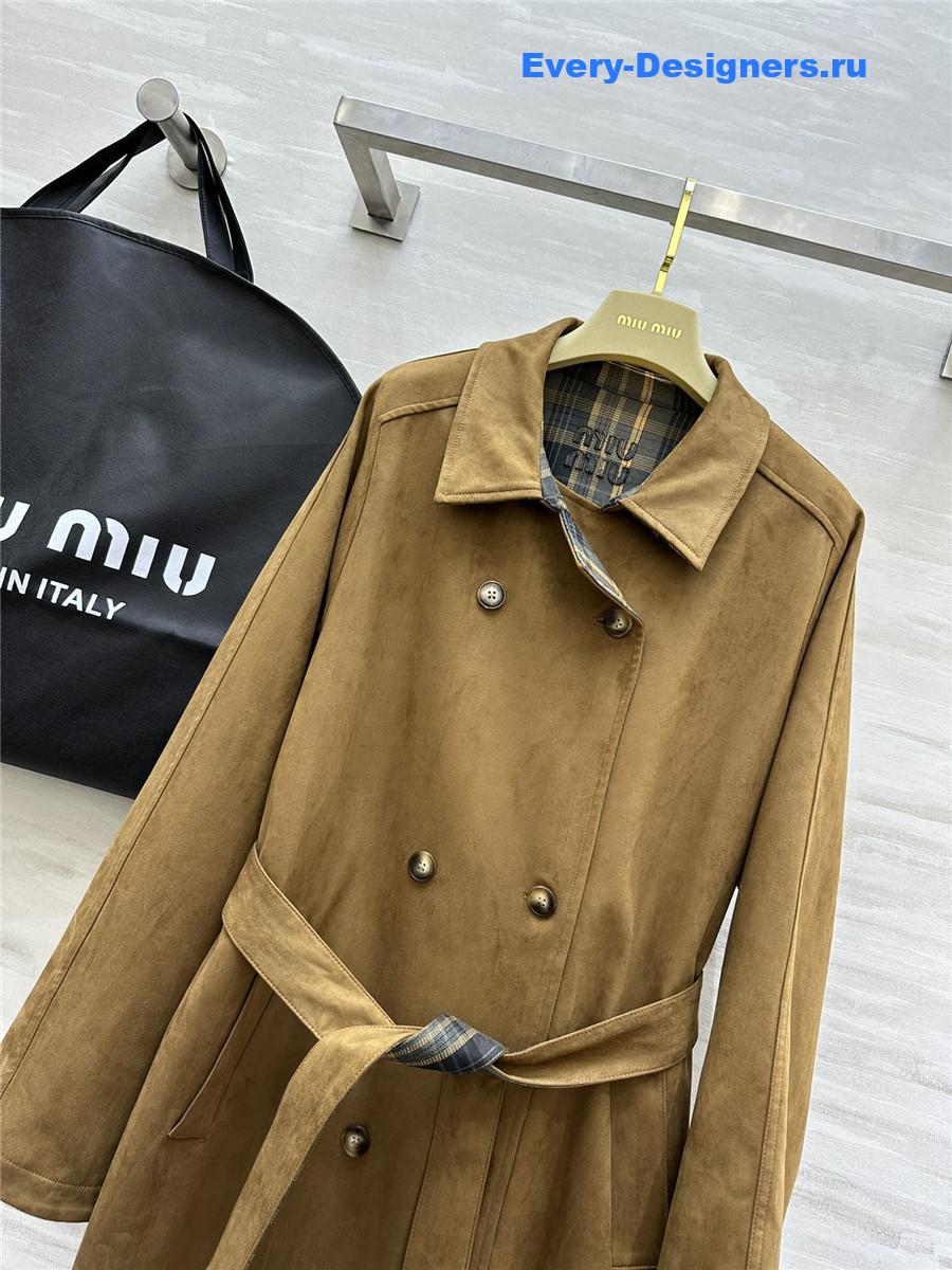 M1um1u reversible trench coat