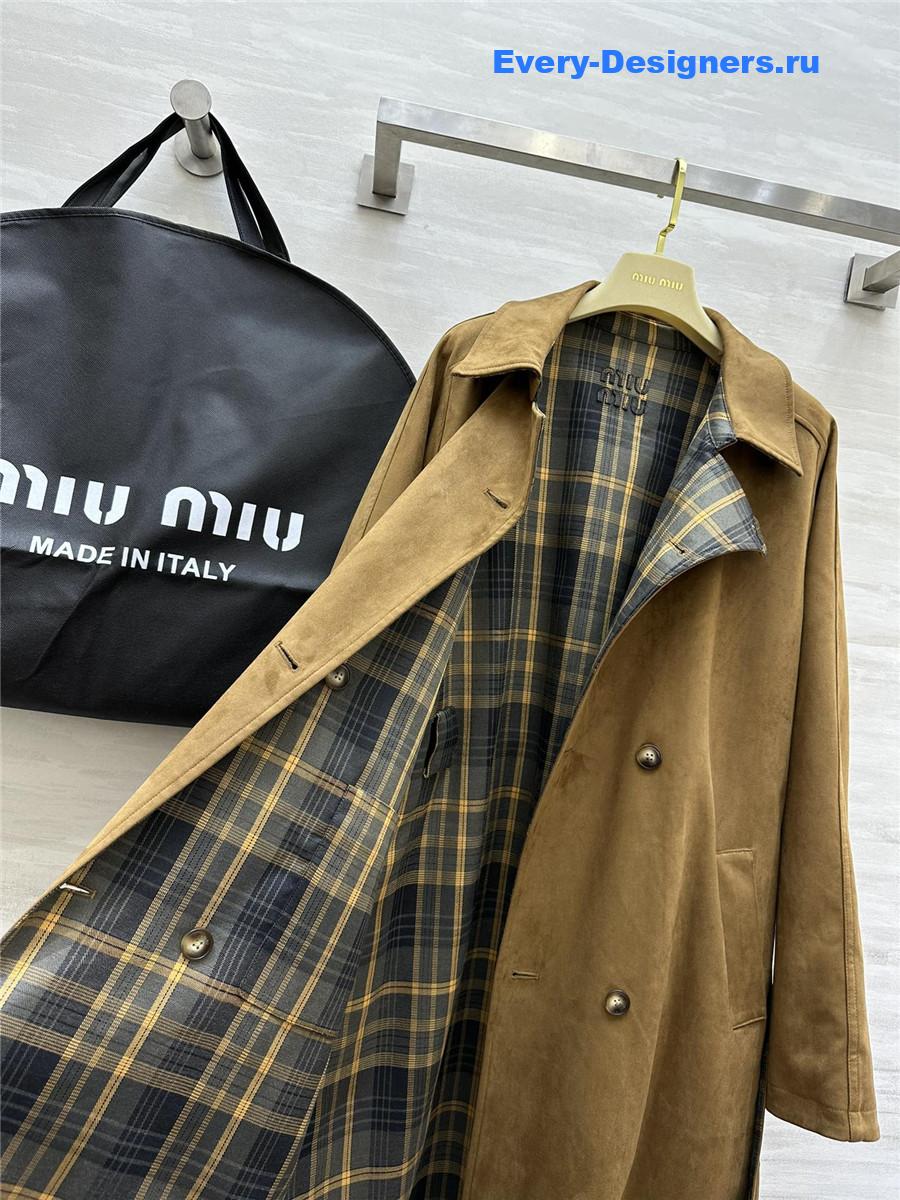 M1um1u reversible trench coat