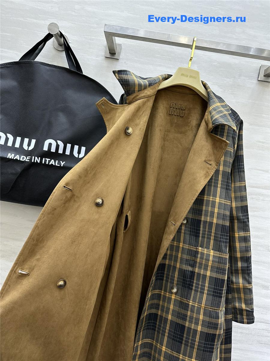 M1um1u reversible trench coat
