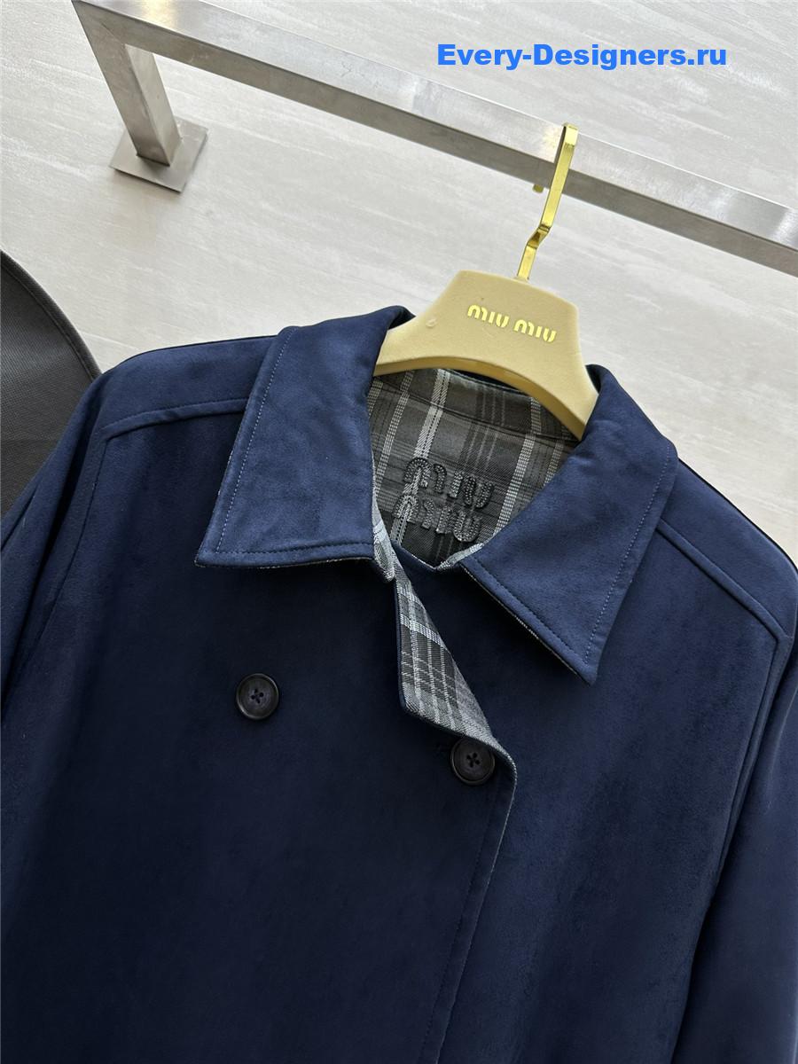 M1um1u reversible trench coat