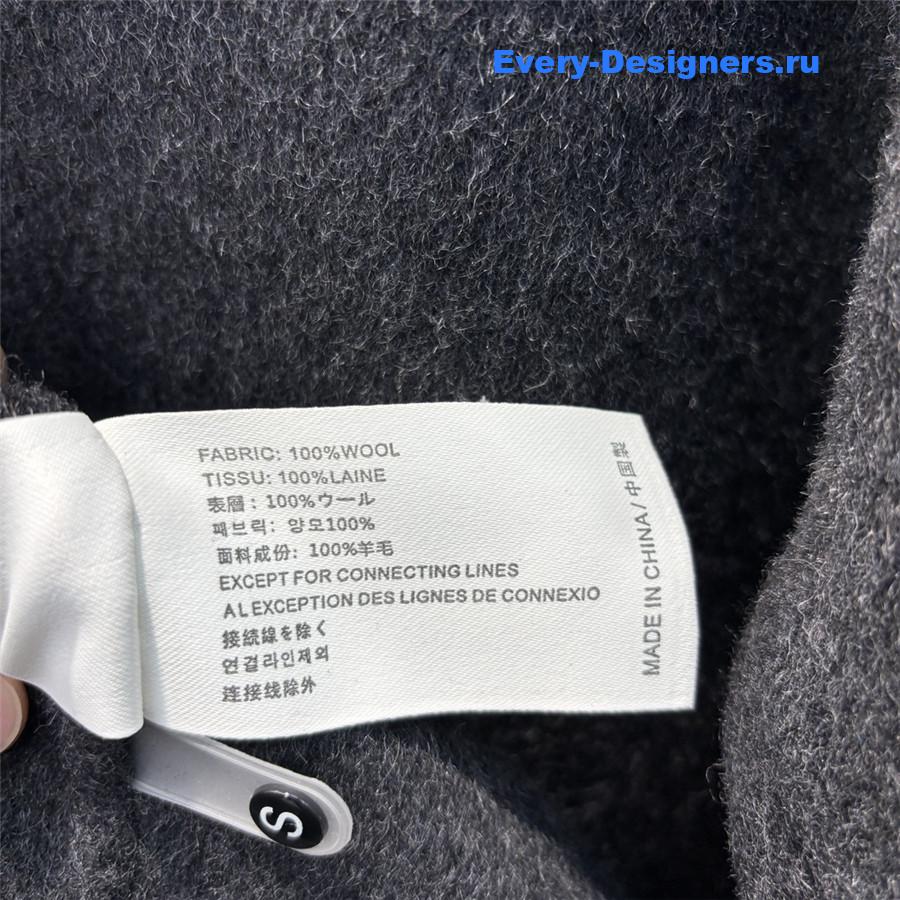 M1um1u grey wool coat