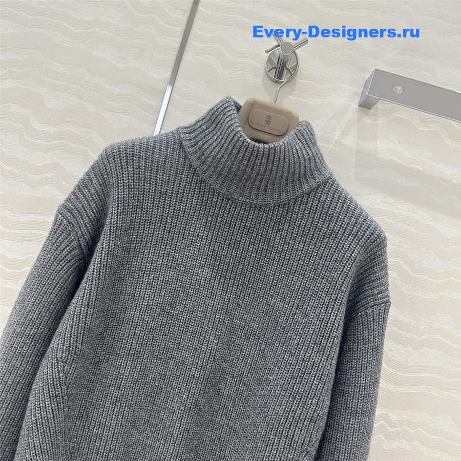 BC Turtleneck Cashmere Sweater Grey