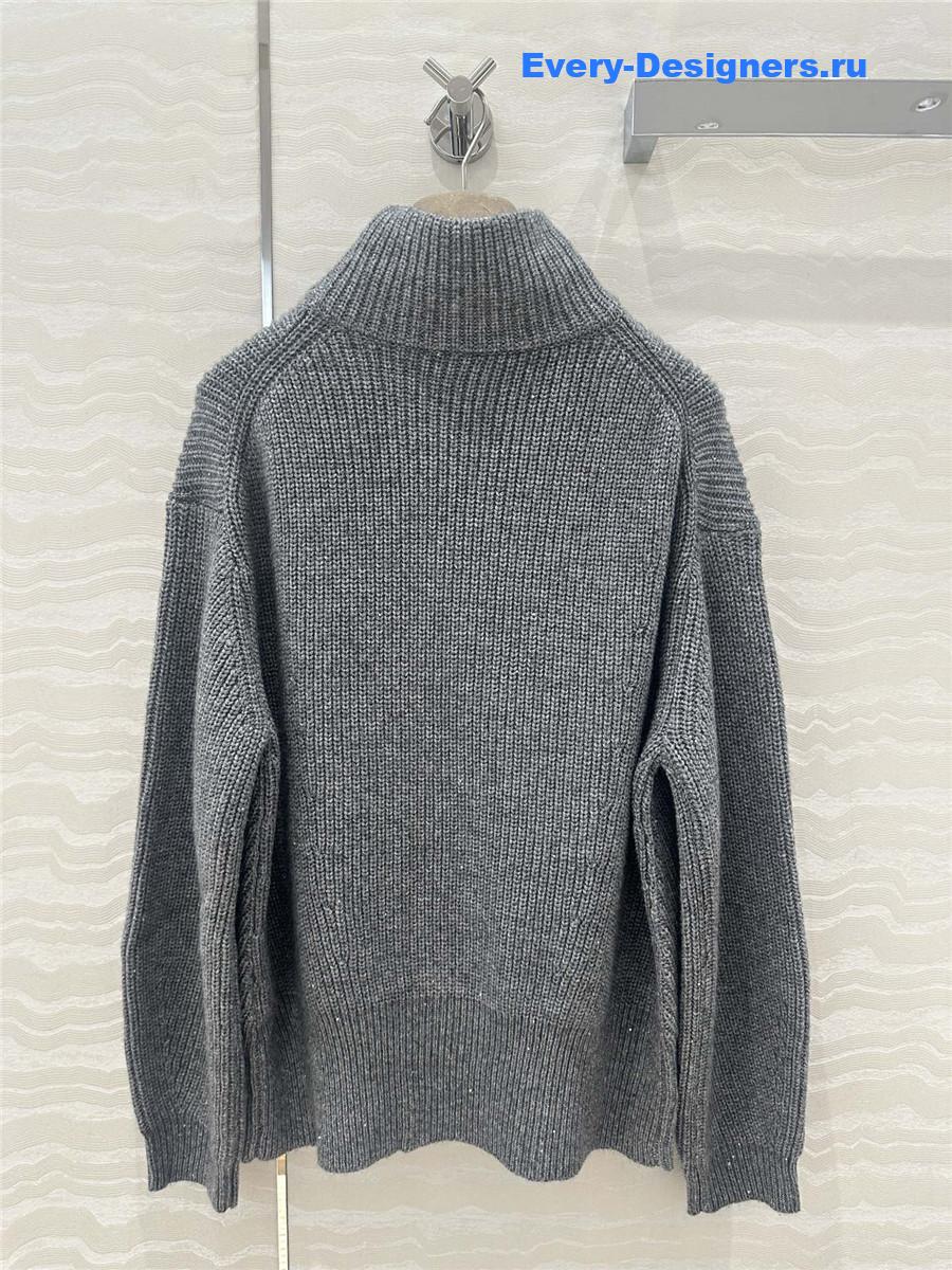 BC Turtleneck Cashmere Sweater Grey