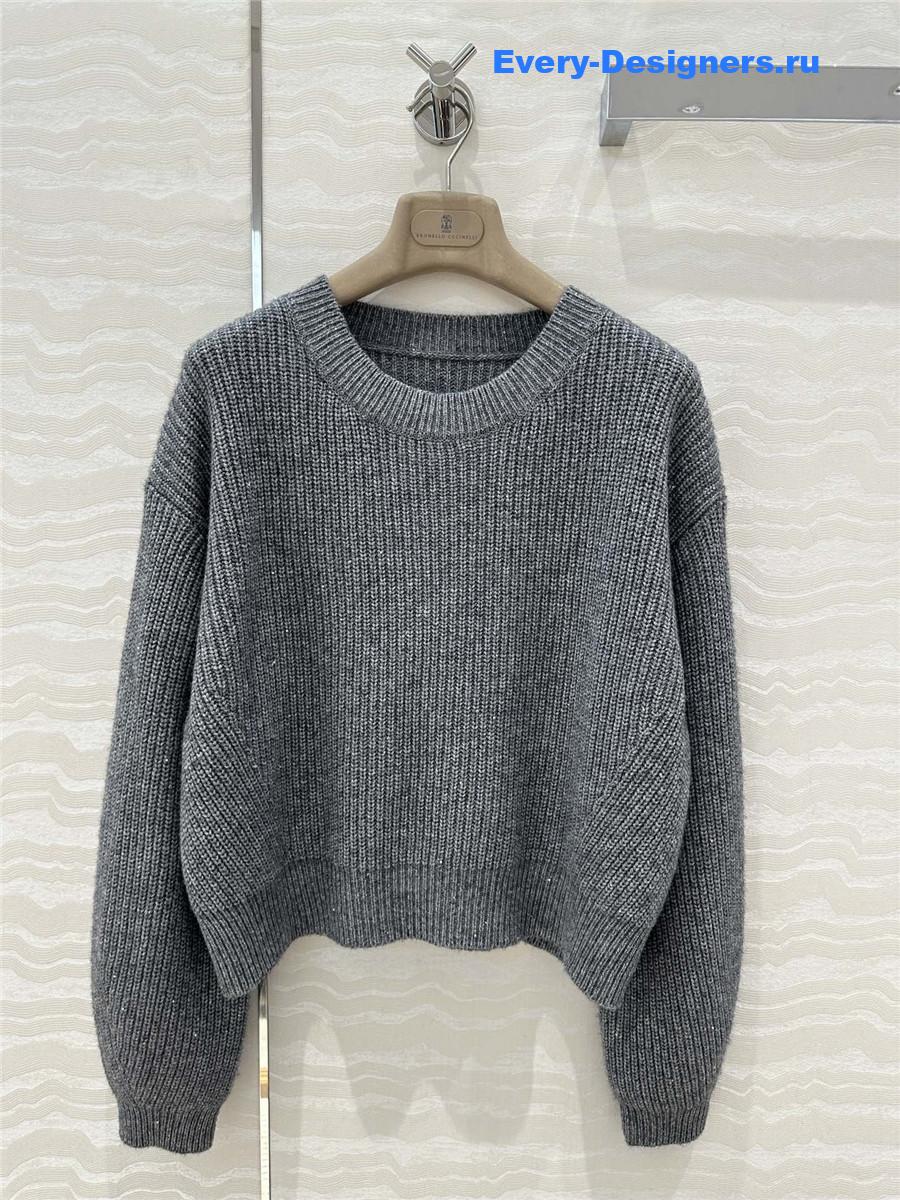 BC Crew-Neck Cashmere Sweater Grey