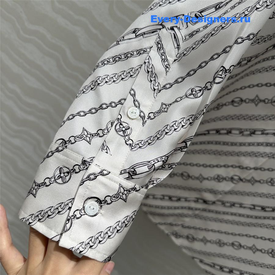 l0vis Vvtt0n lv printed silk shirt