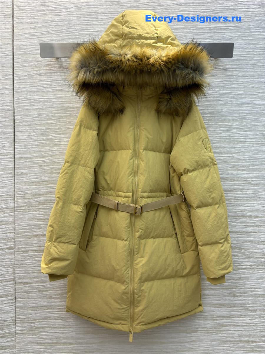 Bv*b*rry long h-line down jacket