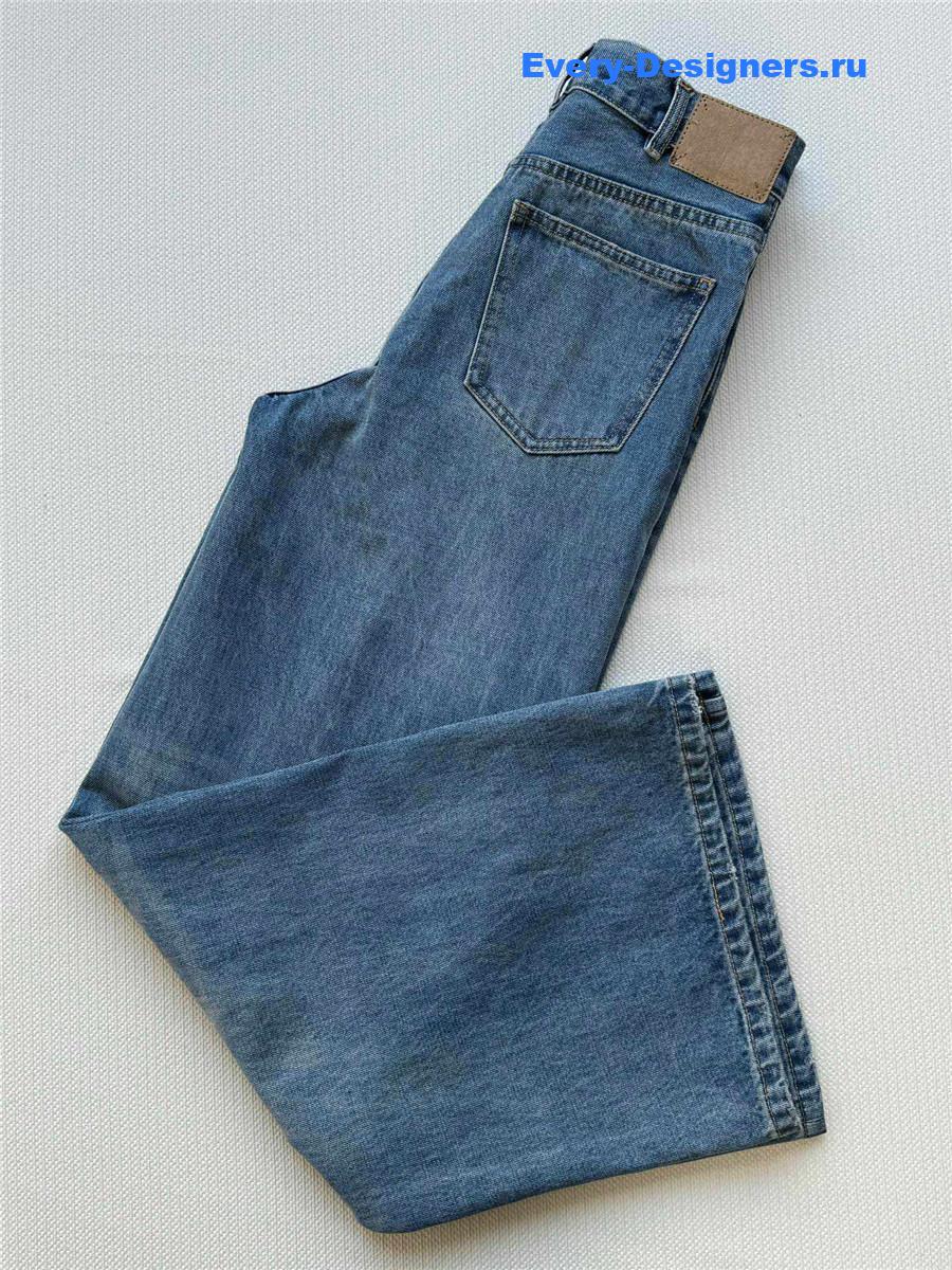 Ce1i*e straight wide-leg flared jeans