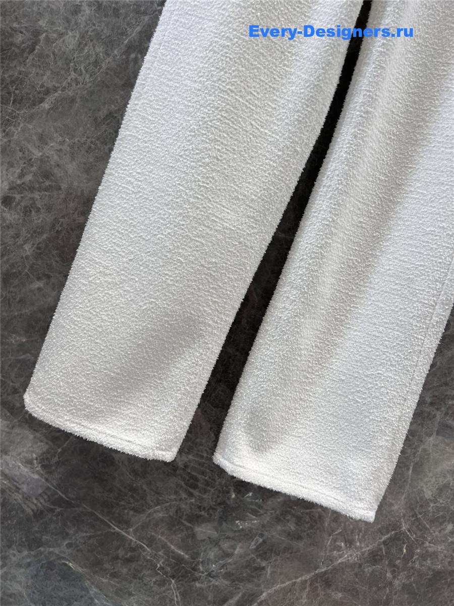 Ch**el casual denim straight pants