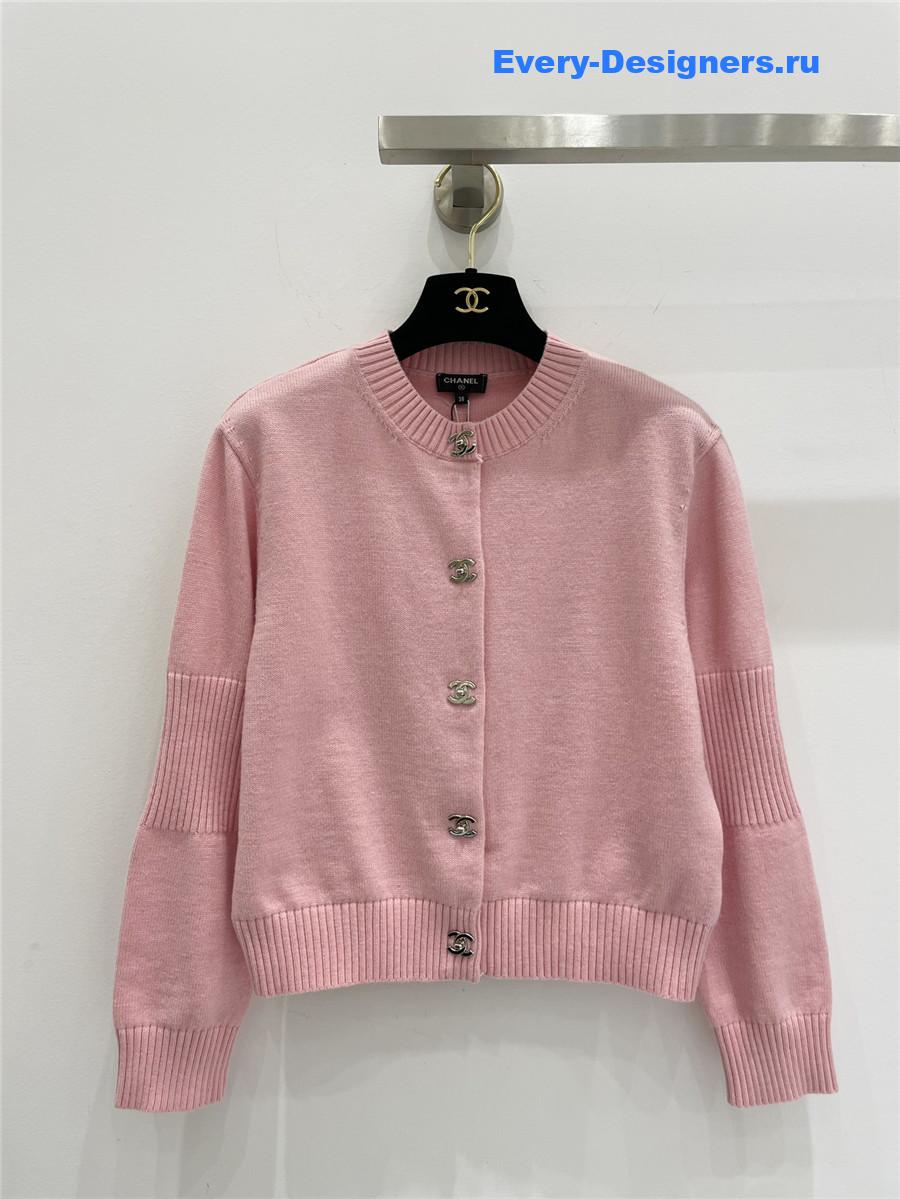 Ch**el vintage cashmere cardigan pink