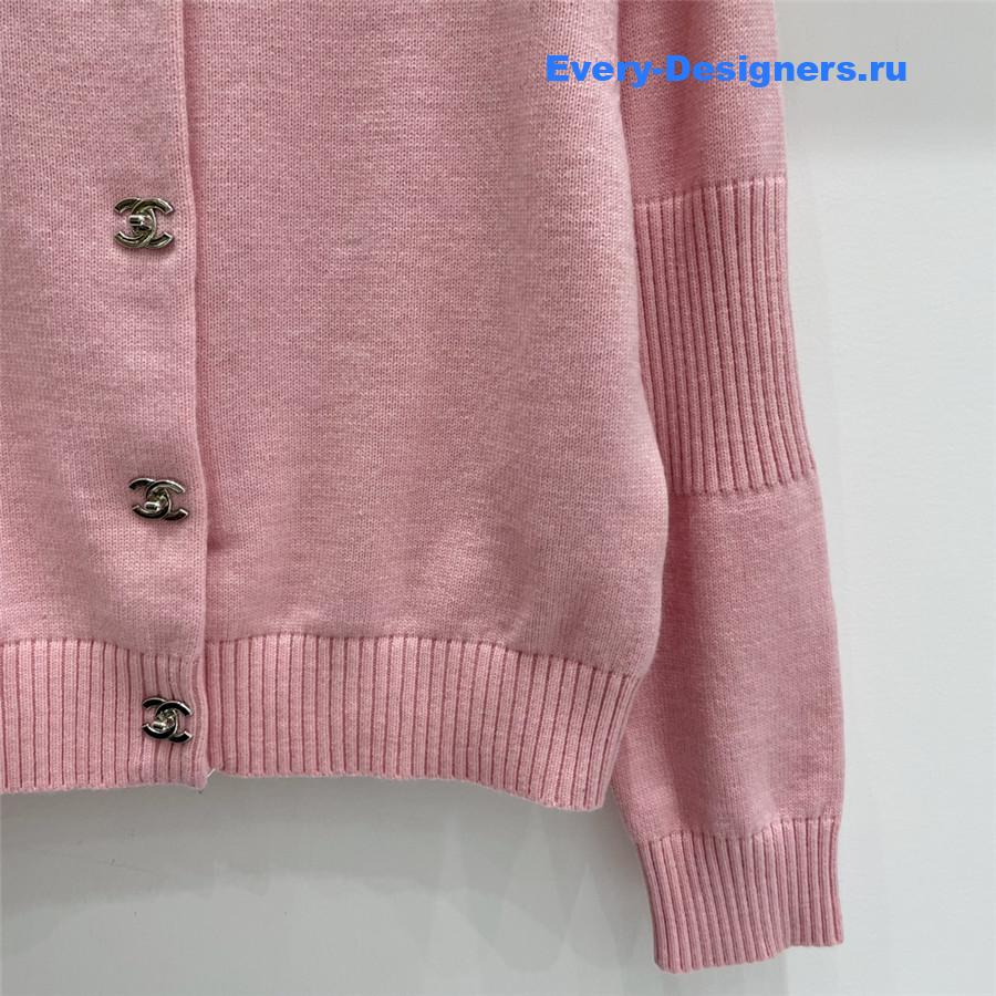 Ch**el vintage cashmere cardigan pink