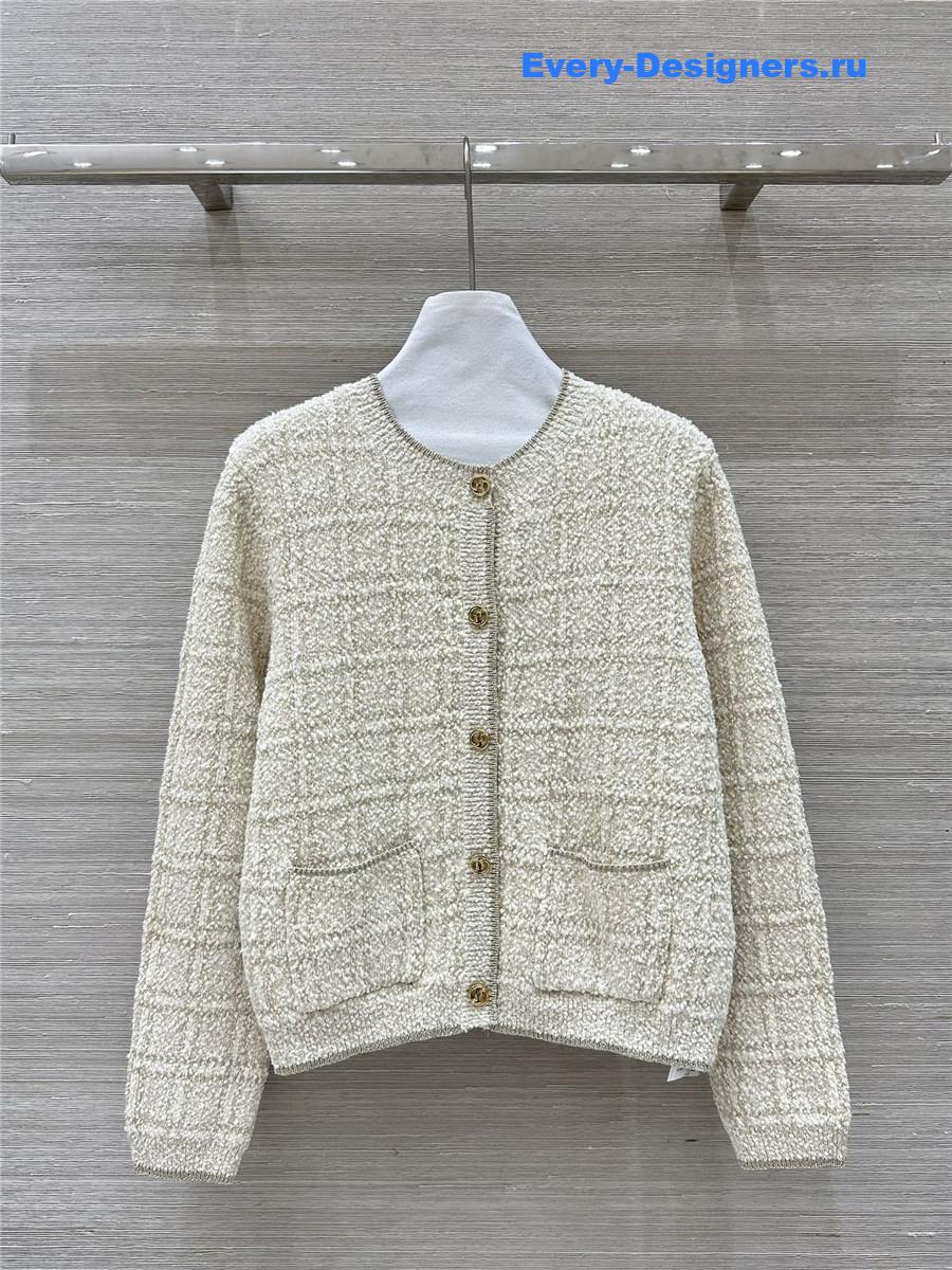 Gvc*1 gold check cardigan jacket