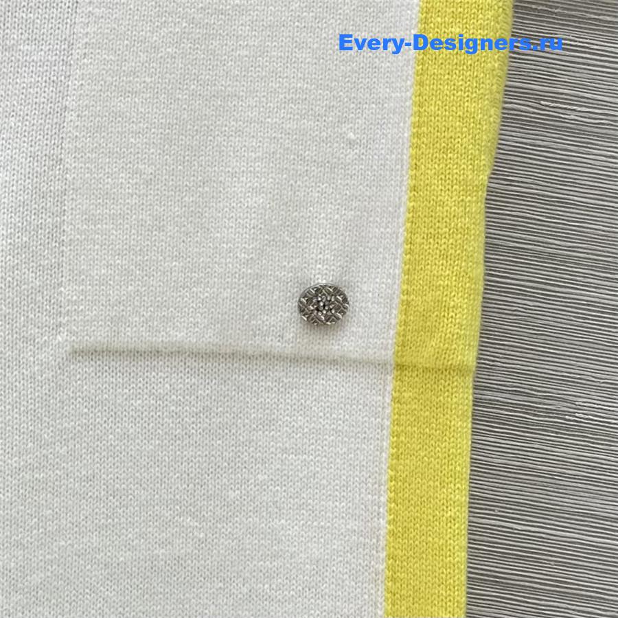 Ch**el cashmere wide-leg straight pants