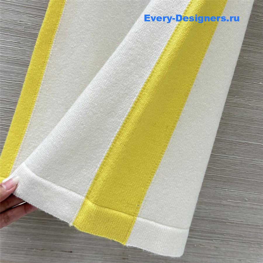 Ch**el cashmere wide-leg straight pants