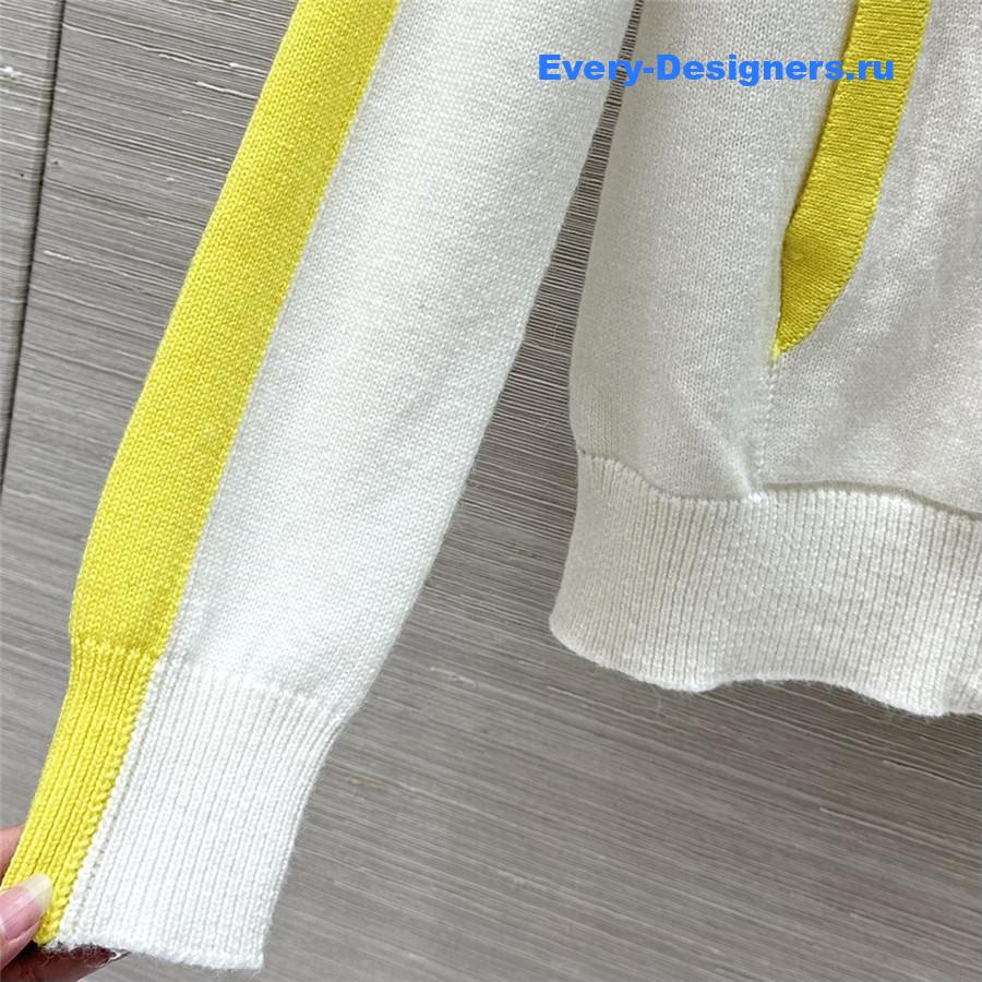 Ch**el hooded zip-up cardigan