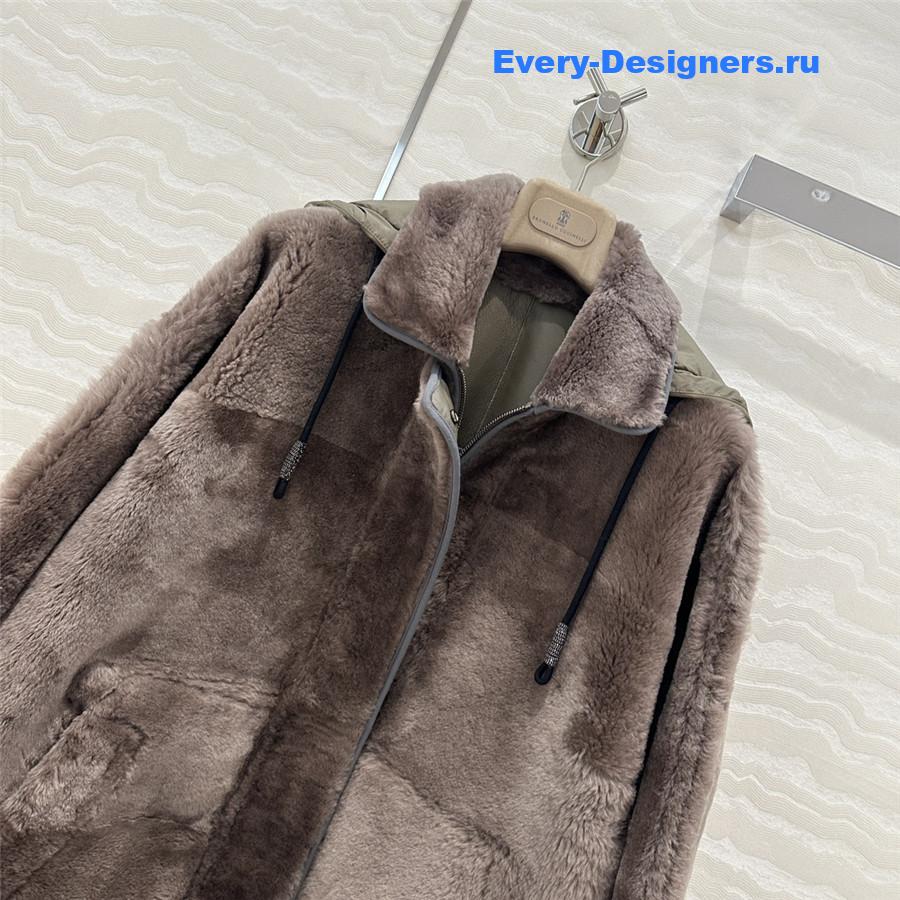 BC Cape Shearling Coat