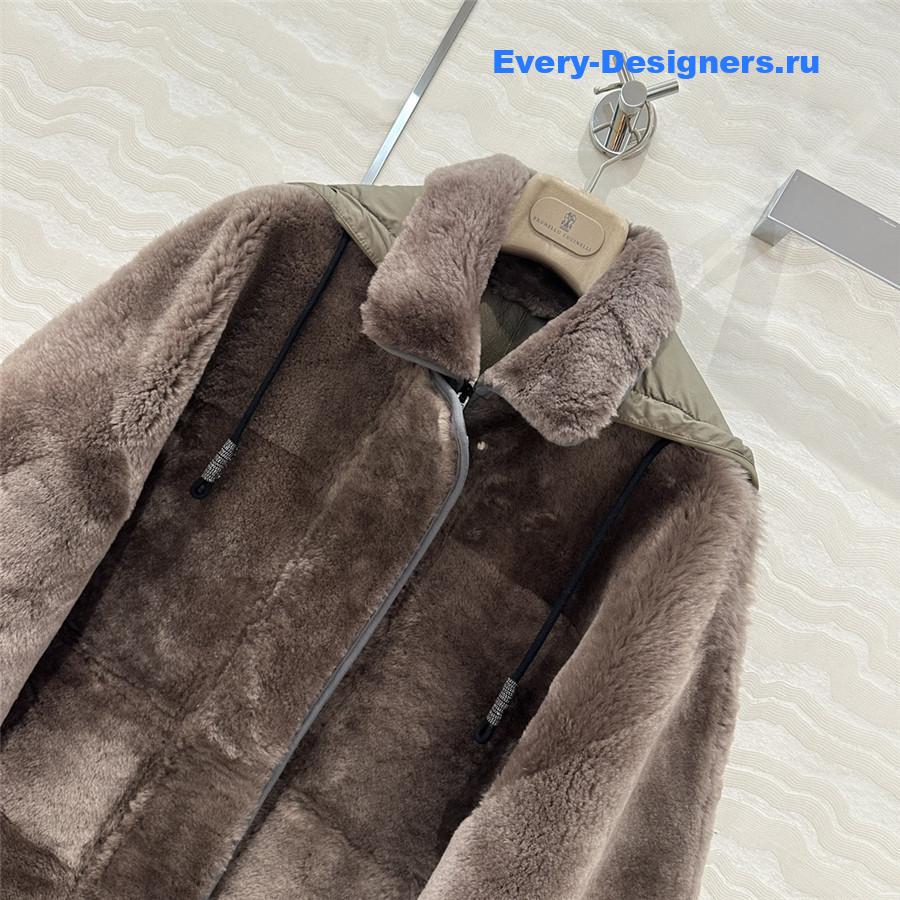 BC Cape Shearling Coat