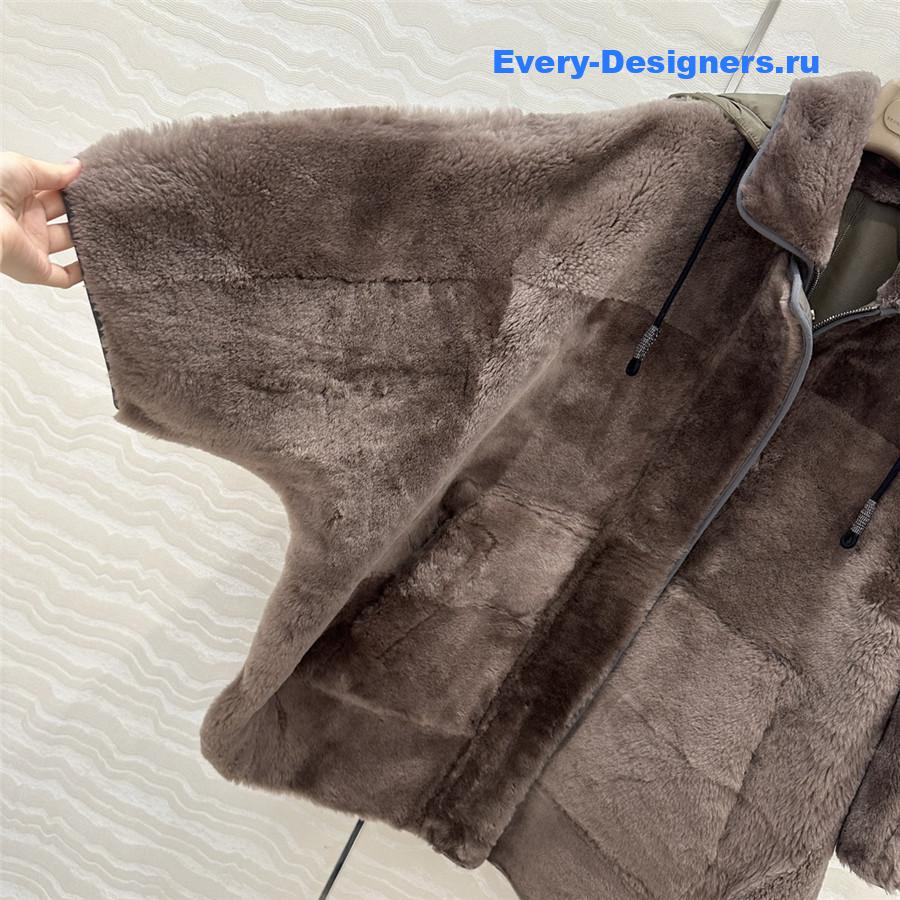 BC Cape Shearling Coat