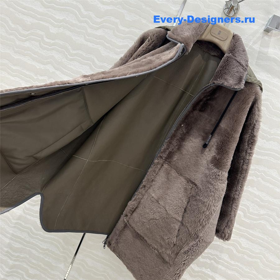BC Cape Shearling Coat