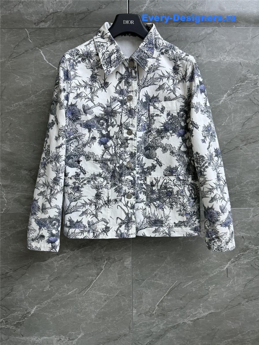 D10r jouy floral denim jacket