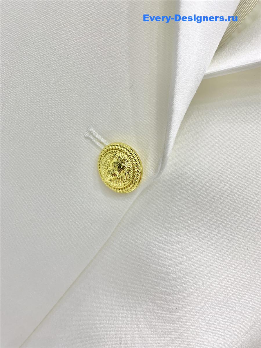 Balmain grained wool skirt suit