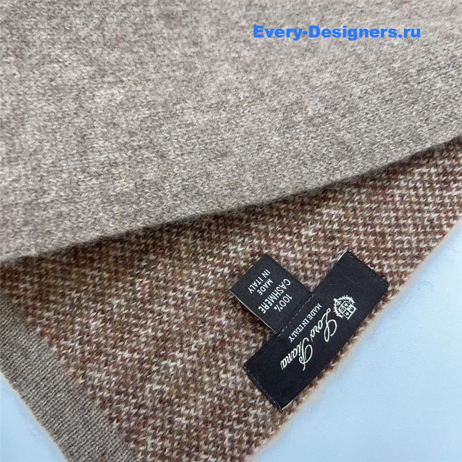 L0r0 P1ana pure cashmere colorblock long scarf