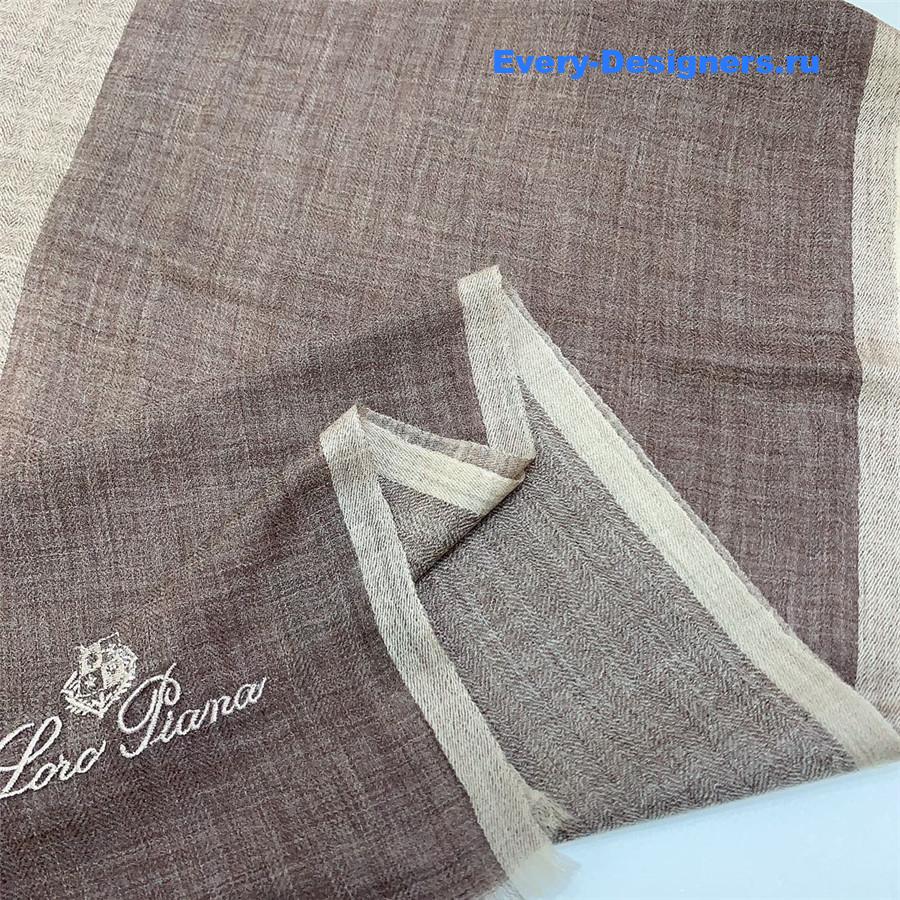 L0r0 P1ana ring velvet colorblock long scarf