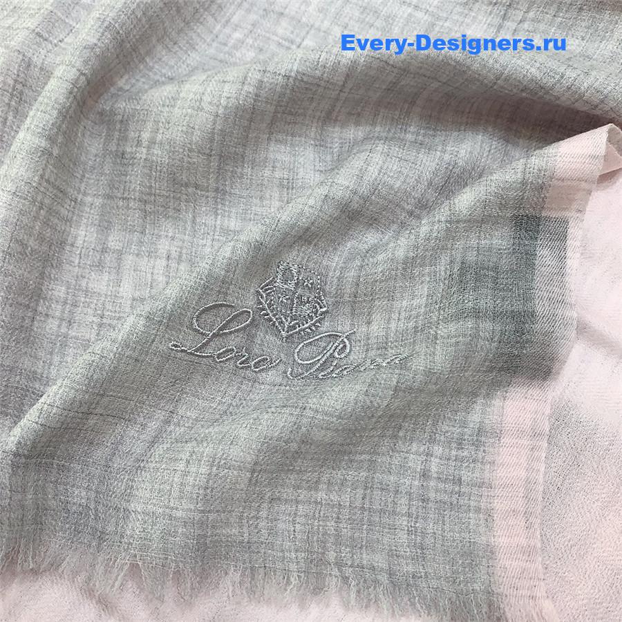 L0r0 P1ana ring velvet colorblock long scarf