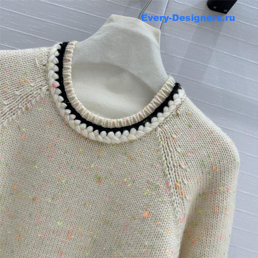 Ch**el trim blend knit sweater virgin