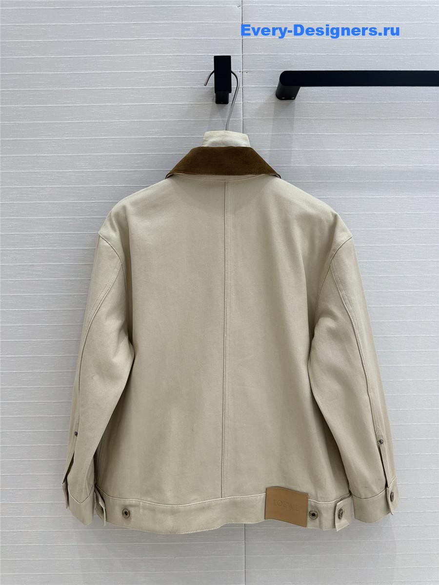 L0ew* corduroy lapel barn coat