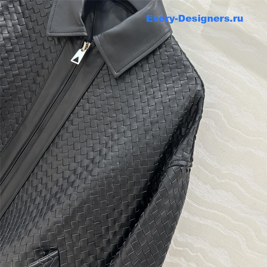 b0tt*ga Ven*ta woven vintage leather jacket