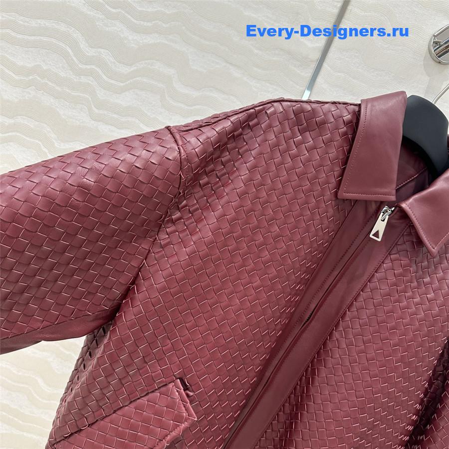 b0tt*ga Ven*ta woven vintage leather jacket