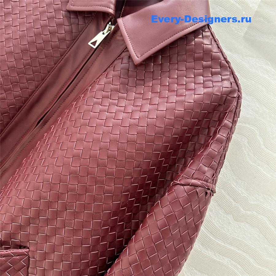 b0tt*ga Ven*ta woven vintage leather jacket