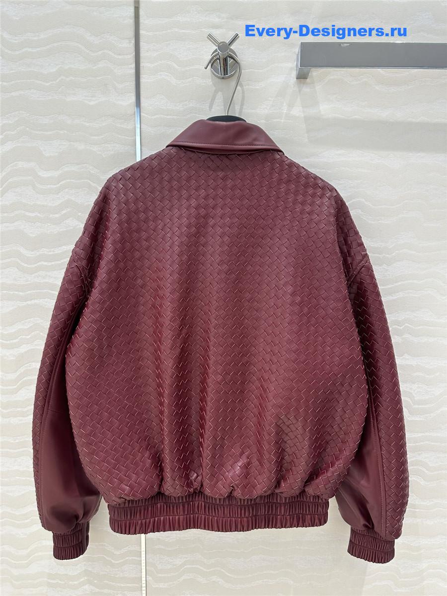 b0tt*ga Ven*ta woven vintage leather jacket